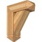 Ekena Millwork Traditional Arts and Crafts Rough Sawn Bracket w/ Offset Brace, Western Red Cedar, 8"W x 22"D x 26"H BKT0806X22X26TRA03RWR - alternate 1